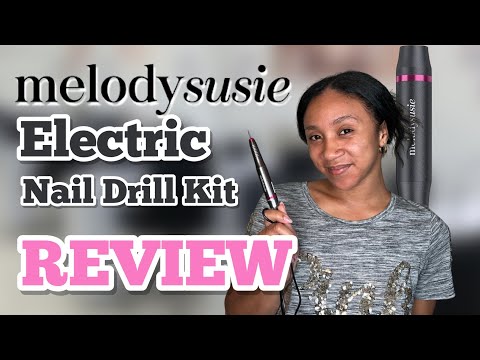 MelodySusie Electric Nail Drill Kit Portable Electric Nail File Set for Acrylic Gel Nails Review