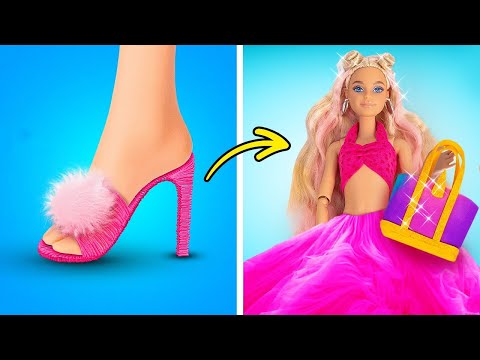 Tiny Doll Accessories 🎀💅 From Makeup to Fashion DIY Hacks!