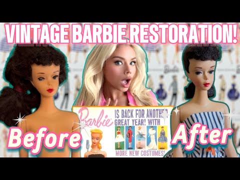 VINTAGE BARBIE RESTORATION! RESTORING A ORIGINAL 1960 #3 PONYTAIL BARBIE! PLUS VINTAGE DOLL HAUL!