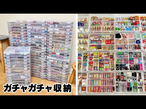 【ひたすらガチャガチャ収納】100均のSIKIRIケースでミニチュアを整理整頓【capsuletoy  collection】