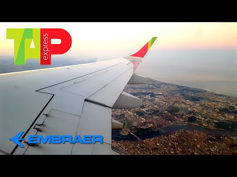 TAP Express Embraer 190 ✈ Pushback, Taxi and Takeoff from Porto to Madrid