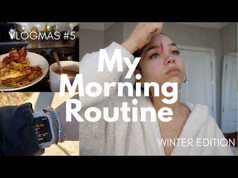 PRODUCTIVE MORNING ROUTINE || morning walk, laundry, errands, grwm, cooking || VLOGMAS #5