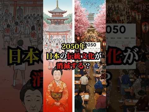 2050年、日本の伝統文化が消滅する？【都市伝説 予言 雑学 怪談 2025年 】【予告編】