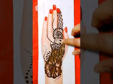 New trick latest mehendi design video/ trick mehndi 2024/ #mehndi #viral #trickmehndi #mehndidesign