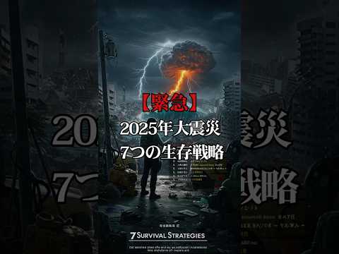 【緊急】2025年大震災 7つの生存戦略【 都市伝説 予言 スピリチュアル 雑学  怪談 】【予告編】