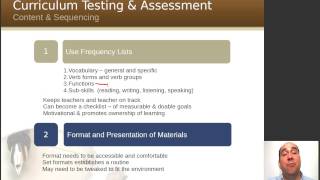 Overview of Language Curriculum Design