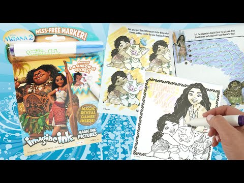 Disney Moana 2 Imagine Ink Magic Coloring Book with Games