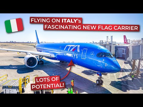 BRUTALLY HONEST | Economy Class on ITA AIRWAYS brand-new Airbus A350-900 from ROME to NEW YORK!