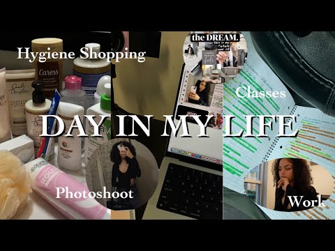 DAY IN MY LIFE || WORK | HYGIENE SHOPPING | PHOTOSHOOT | REAL ESTATE TRAINING