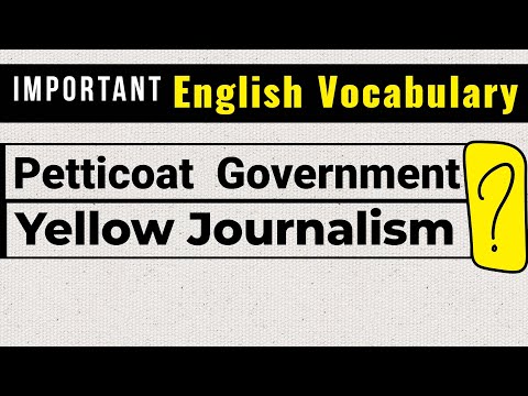 Petticoat Government | Yellow Journalism