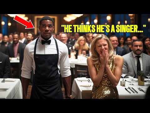 A Rich Woman Laughs at a Black Waiter, But the Moment He Starts Singing, Karma Hits Hard