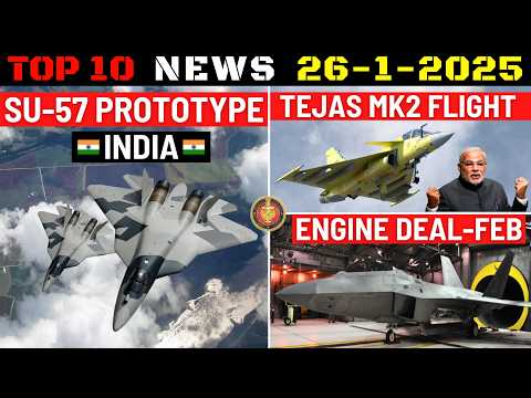 Indian Defence Updates : Su-57 Prototype India,Tejas MK2 1st Flight,Abhimanyu UCAV,AMCA Engine Deal