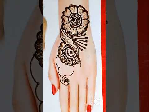 New trick mehndi design video 2024/latest mehendi design video/simple mehndi design #mehndi #viral