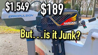 Hangkai versus ePropulsion Spirit - Two very different 48 volt electric outboard motors