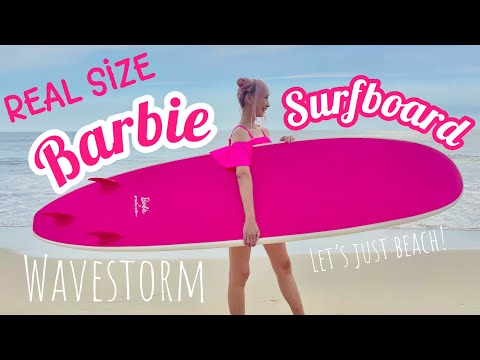 Barbie PINK Surfboard x Wavestorm for Barbie Dreamhouse | cute beach style