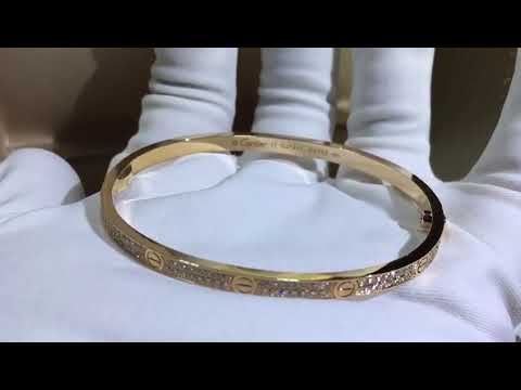 cartier LOVE BRACELET SM YELLOW GOLD DIAMONDS