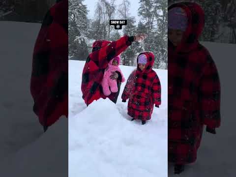 Snow Day ❄️ #snow #snowday #familyvlog #familytime #blackfamily #blacklove #winter #dadlife #momlife