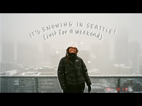 exploring seattle, snow in the city, snowboarding | winter weekend diaries