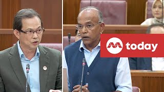 Sparks fly between Leong Mun Wai and Shanmugam