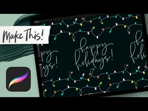 Seamless Holiday Lights Pattern in Procreate | INTERMEDIATE PROCREATE TUTORIAL