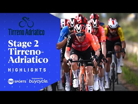 FLAWLESS DISPLAY! 🤩 | Men's Stage 2 Tirreno-Adriatico 2025 Race Highlights | TNT Sports Cycling