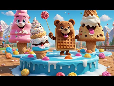 The Ice Cream Bridge Melts Away Rhyme Song | Popular Nursery Rhyme | Educational Kids Songs