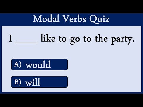 Modal Verbs Quiz 14: Can You Pass This Quiz?