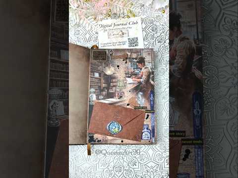 ASMR | Vintage Letter | Creative Journal | journal with me!#journal #asmr #scrapbook #art  #fun