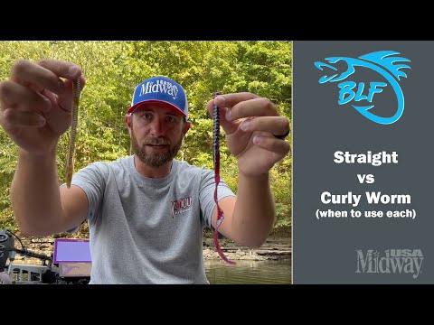 Straight vs Curly Tail Worms - When to Use Each | Brandon Lester