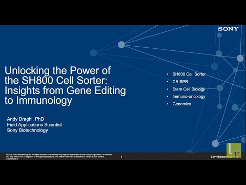 Unlocking the Power of the SH800 Cell Sorter: Insights from Gene Editing to Immunology