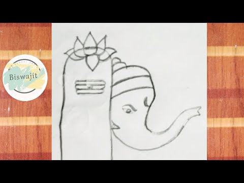 Ganpati and shivling drawing | Easy ganapati bappa drawing for pencil | Shivan draw | pencil art's