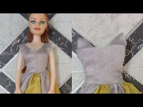 Diy Barbie frock making