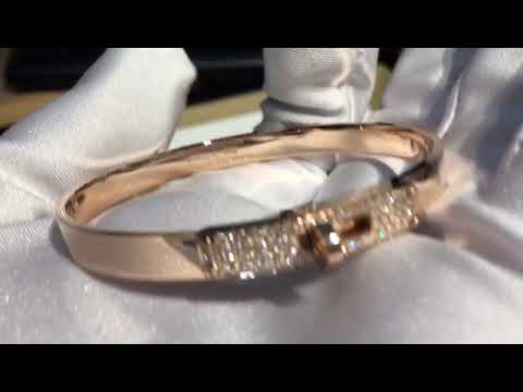 18k gold Hermes Kelly bracelet