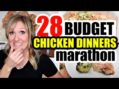 28 Cheap & EASY CHICKEN Dinners | CHICKEN MEALS MARATHON