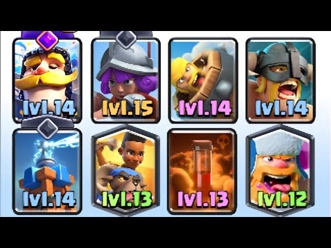 Clash Royale Clan War Duel Battle 4.0 Elixir Ram Rider Lumberjack Deck