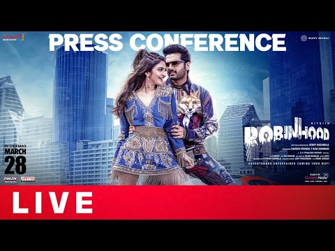 Robinhood Press Conference Live | Nithiin | Sreeleela | Venky Kudumula | GV Prakash | Shreyas Media