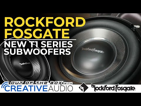 Rockford Fosgate NEW T1 Series Redesigned Subwoofers Unboxing and Overview - Out of the Box