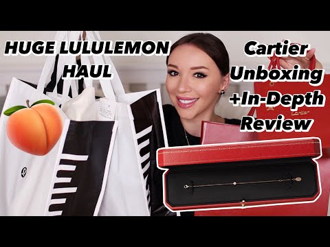 Huge Lululemon Haul & Cartier D'Amour Unboxing / In-Depth Review