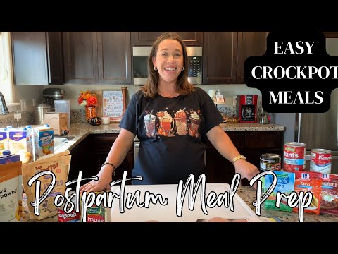 Postpartum Meal Prep - Meal Prep For The Week || Meal Prep Ideas - freezer meals