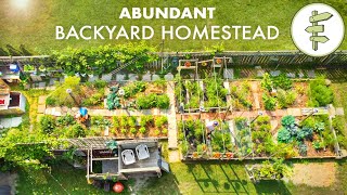 Couple's Amazing Backyard Homestead Produces TONS of Food in the City + FULL GARDEN TOUR