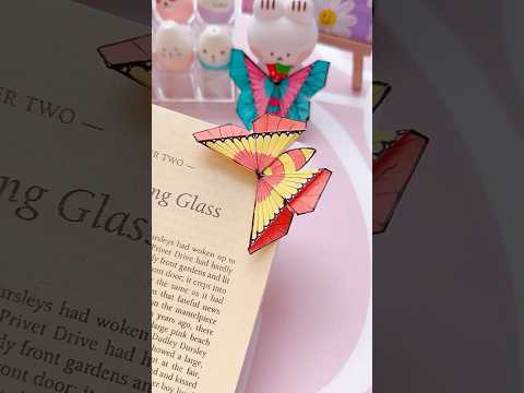 Butterfly bookmark idea 🦋 #diy #artandcraft #youtubeshorts#shorts