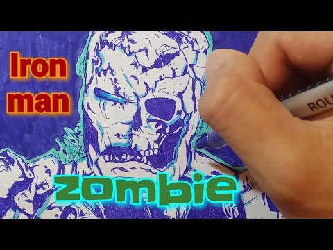 Zombie Ironman drawing