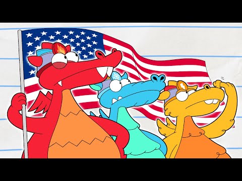 WHO CAN SAVE US? 🔴🔵🟡  Boy & Dragon | Cartoons For Kids