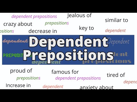 Dependent Prepositions in English – English Vocabulary Lesson