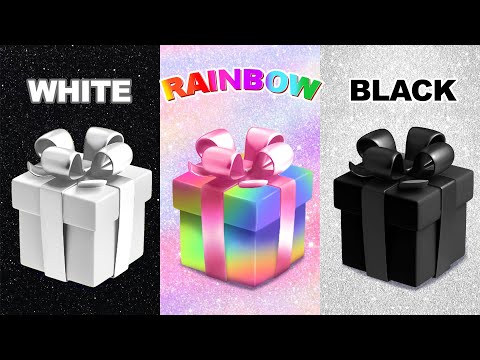 Choose Your Gift...! 🎁 White, Rainbow Or Black  🤍🌈🖤How Lucky Are You? 😨Quiz Zone