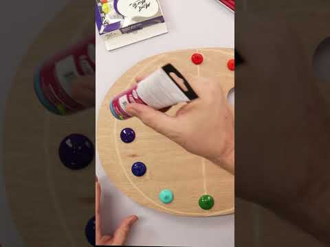 We turned a timber paint palette into a clock 🎨 Watch the full tutorial on our channel