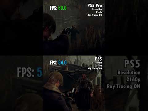 Locked 4K 60FPS with RAY TRACING | Resident Evil 4 on PS5 vs. PS5 Pro