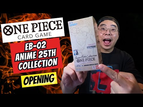 New ONE PIECE Trading Card Game EB-02 25th Anime Collection Opening