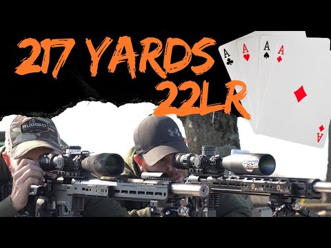 22LR Splitting Playing Cards at 217 Yards; Impossible Shots Episode 5