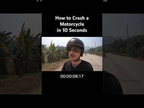 How to Crash a Motorcycle in 10 Seconds (pro tip)